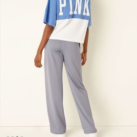 Pink Victoria’s Secret Gray High waist Track Pants(Size Small) - Picture 2 of 10